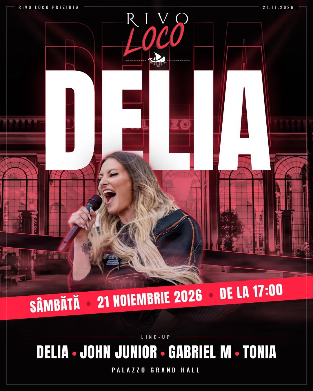 Delia live in Oradea at RIVO LOCO, 21 November